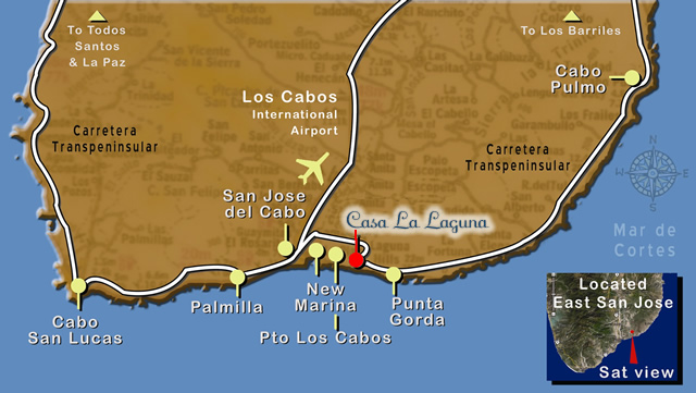 Cabo San Lucas map